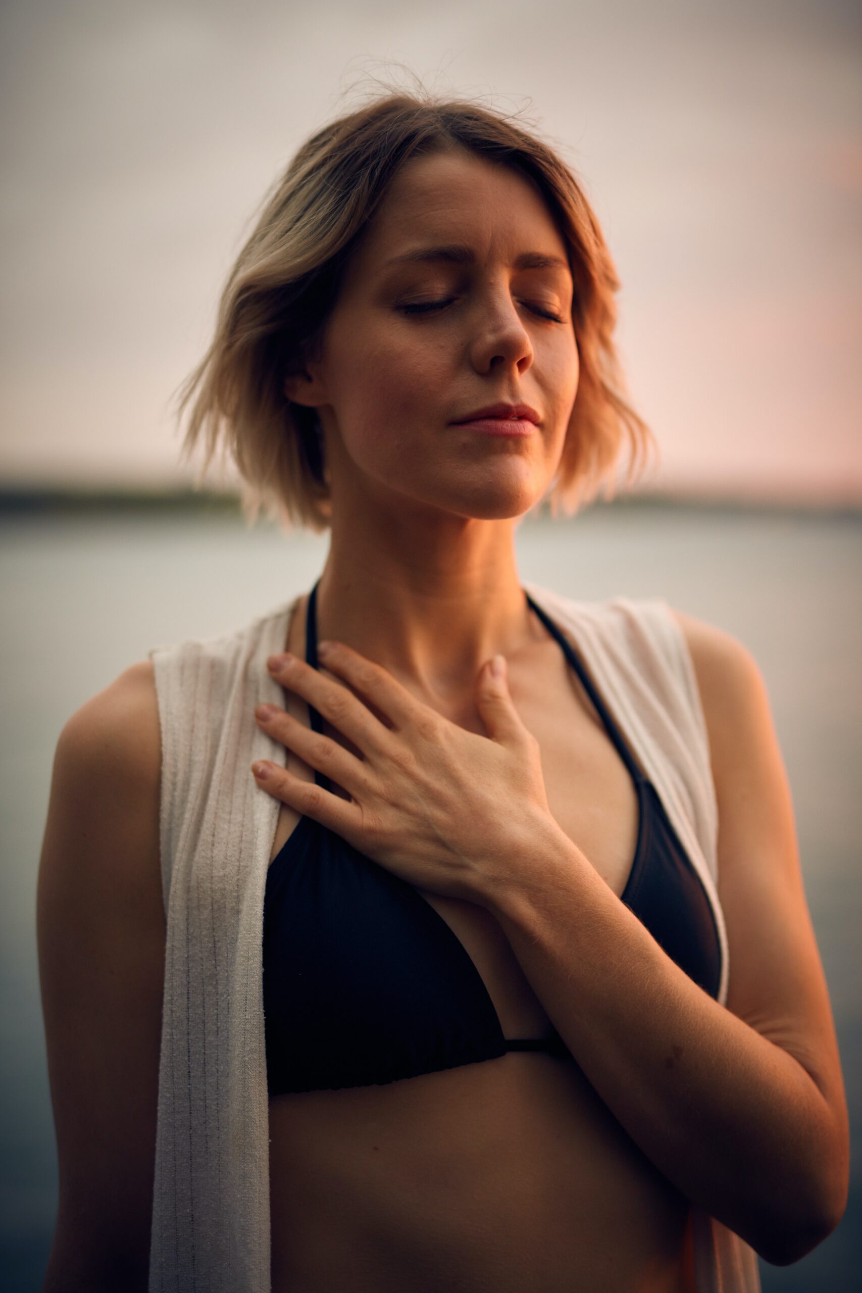 breathwork, women breathing